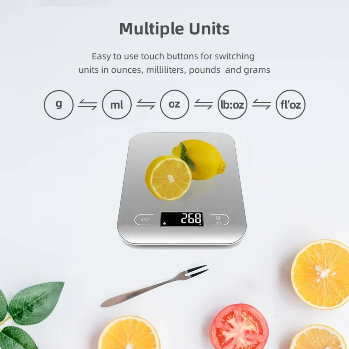 Professional Mini Digital Multifunction Kitchen Scale Superior Smart Nutrition Food Weighing Device LCD Display Battery Powered - Image 3